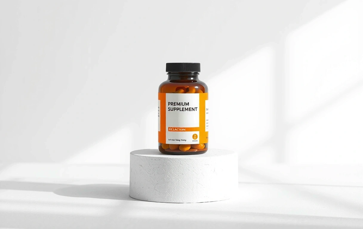 Premium supplement bottle